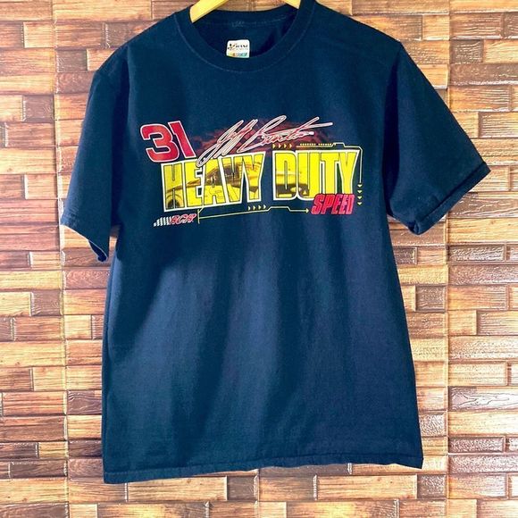 Chase Authentics NASCAR Jeff Burton #31 Vnt from 90’s Black t shirt unisex med - Picture 1 of 8